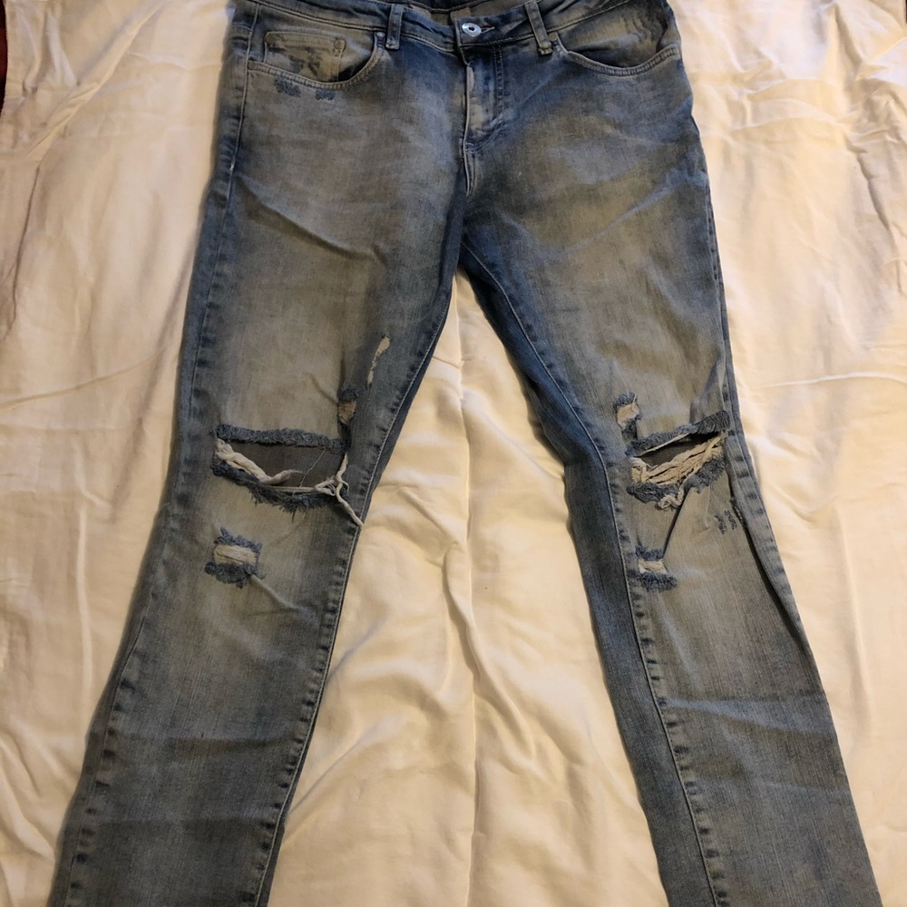 REPRESENT
 bleach wash destroyer denim